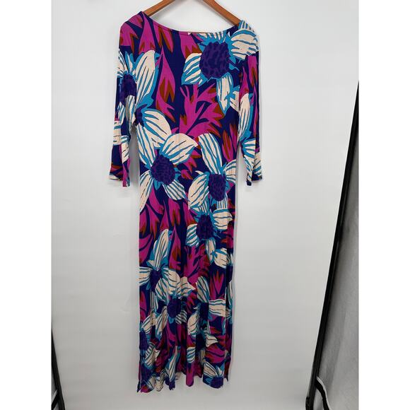 SOFT SURROUNDINGS Serena Jersey Maxi Long Sleeve Resort Dress // M - Picture 10 of 10